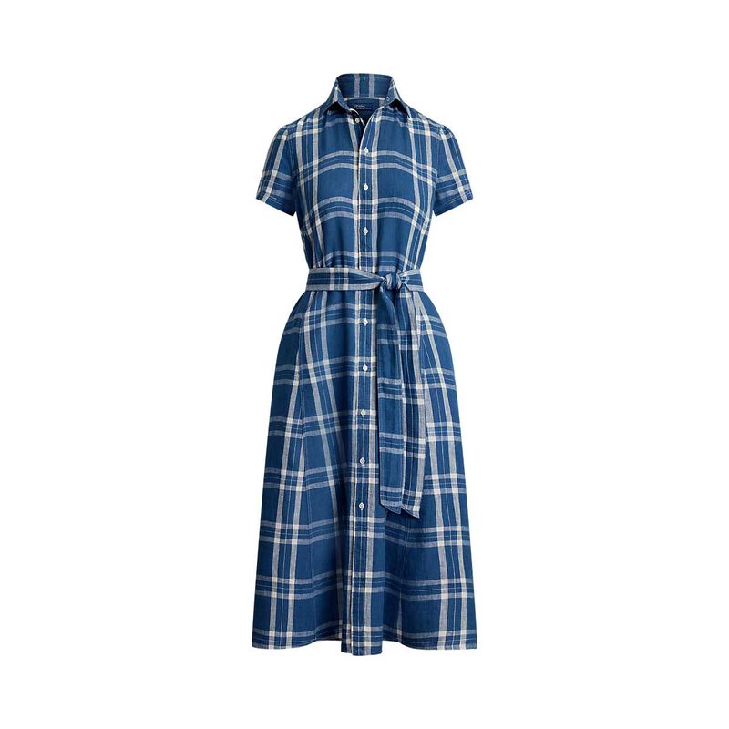 Polo Ralph Lauren Belted Striped Linen Shirtdress image number 2